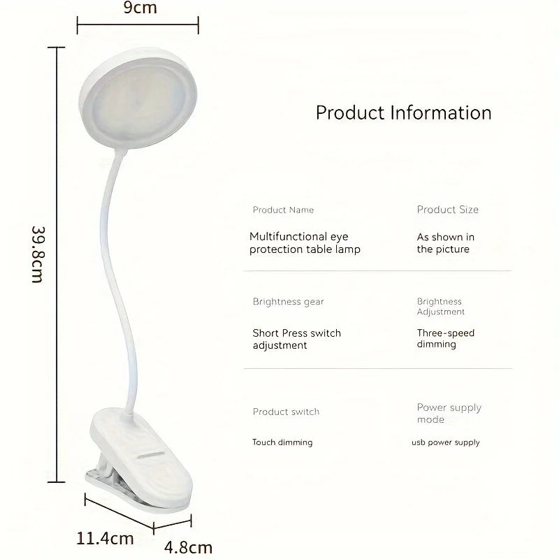 Rechargeable LED Clip Lamp