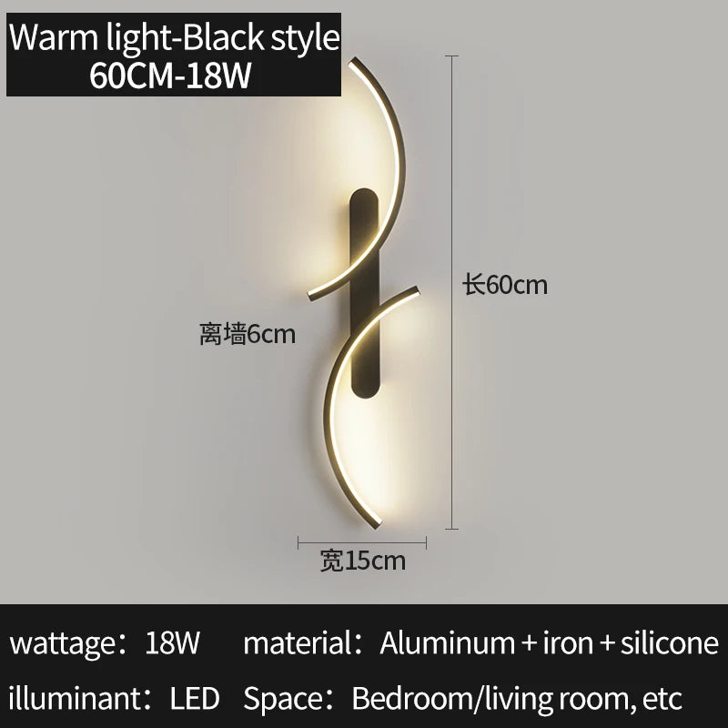 C-Shape LED Wall Sconce