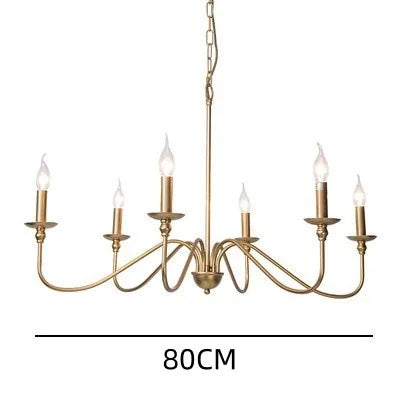 Vintage Black & Gold Chandelier