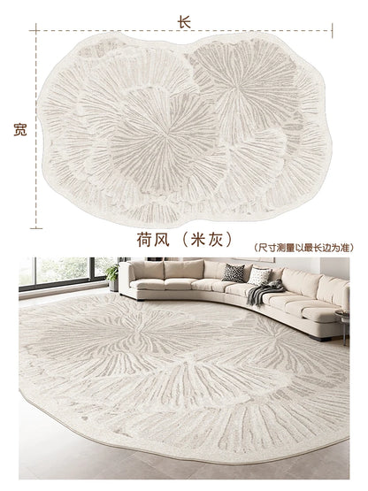 French Luxury Irregular Plush Rug