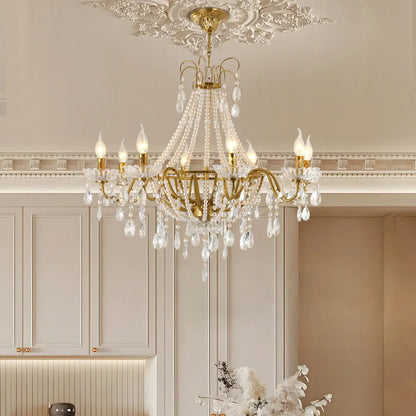 French Luxury Crystal Pendant Light