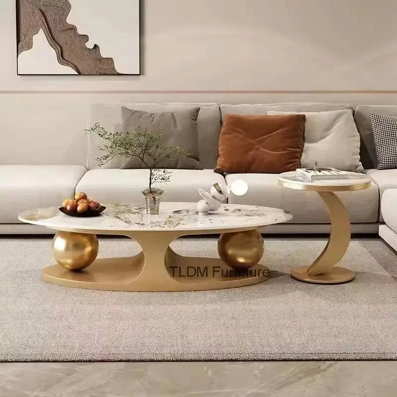 Nordic Luxury Oval Side Table