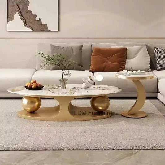 Nordic Luxury Oval Side Table