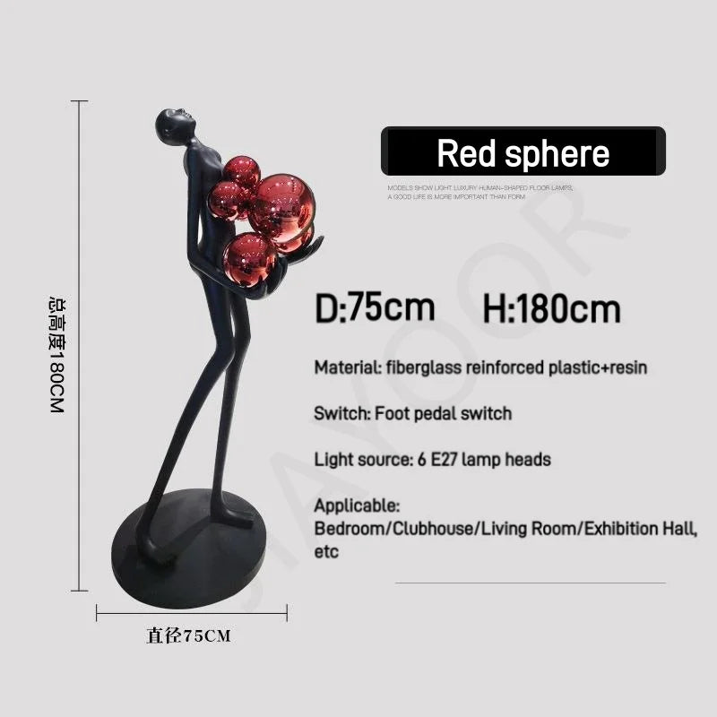 Nordic Humanoid Floor Lamp