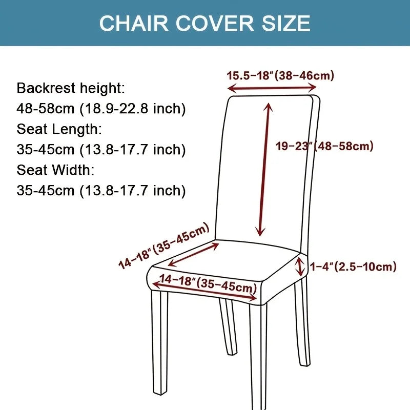 Leaf Jacquard Chair Covers