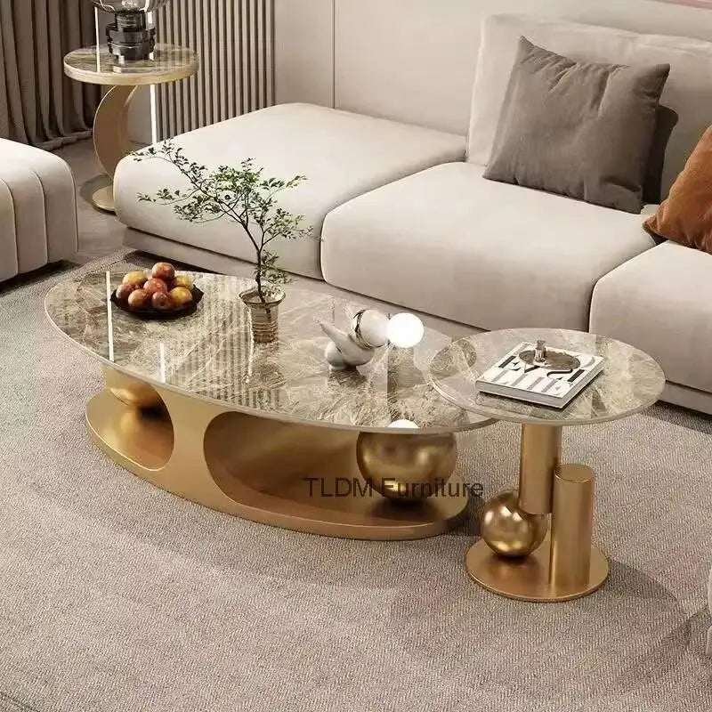 Nordic Luxury Oval Side Table