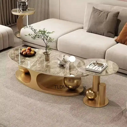 Nordic Luxury Oval Side Table