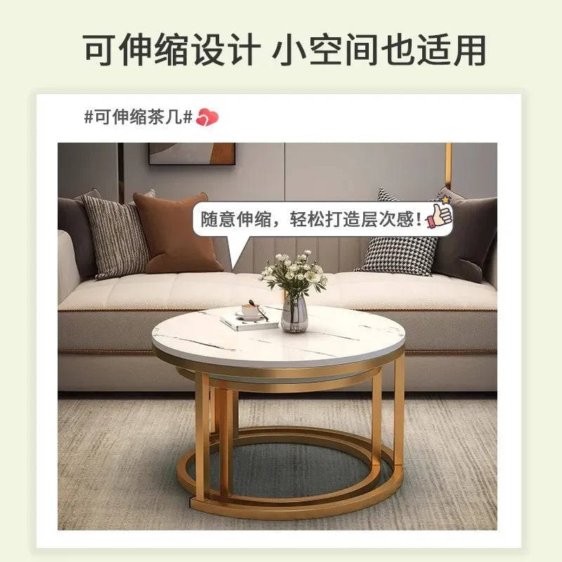 Light Luxury Round Nesting Tables