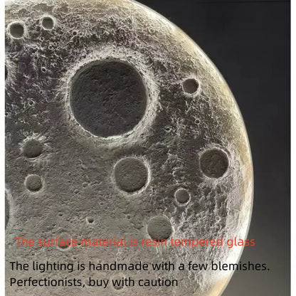 3D Moon Relief Wall Lamp