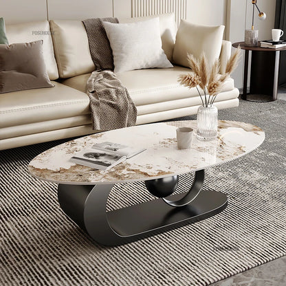 Luxury Modern Oval Coffee Table