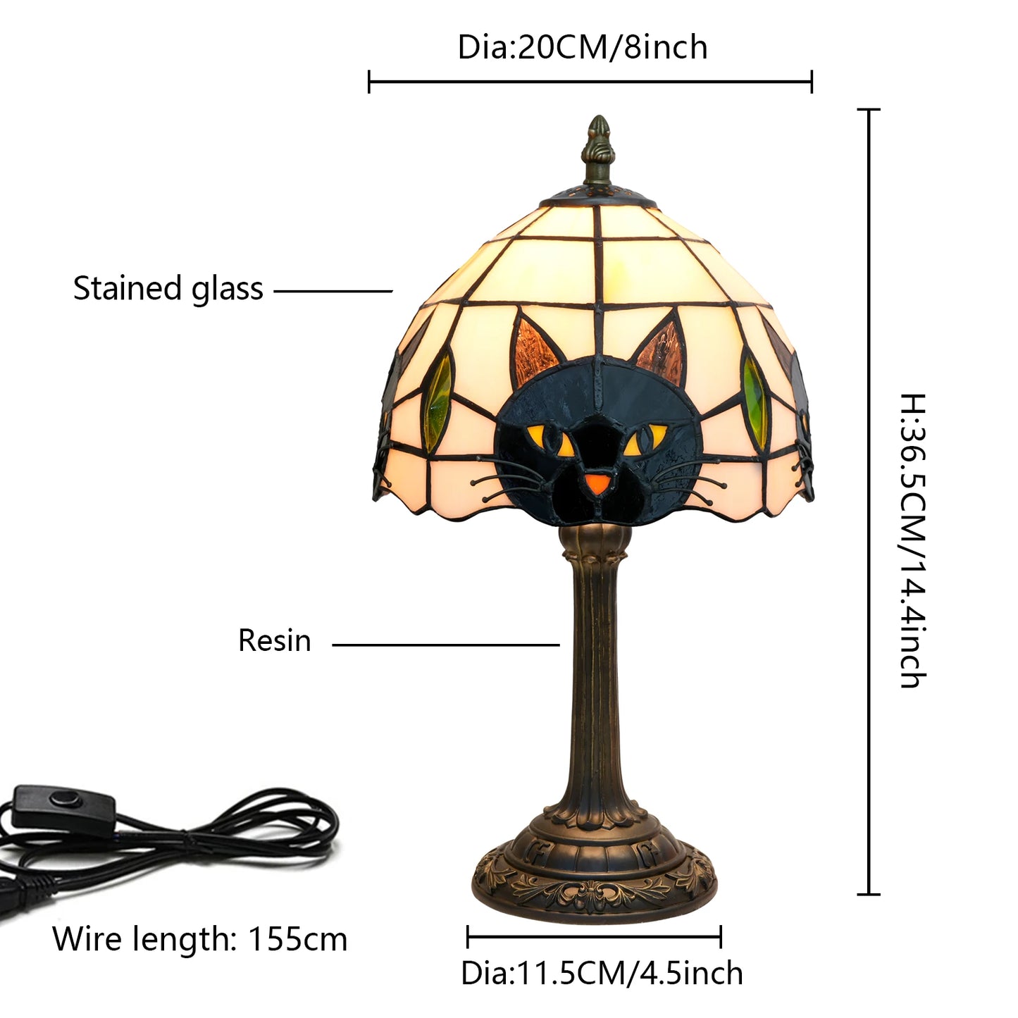 Cute Black Cat Table Lamp