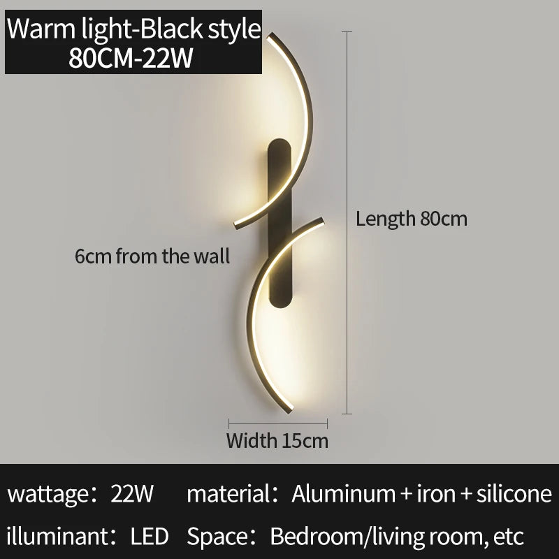 C-Shape LED Wall Sconce