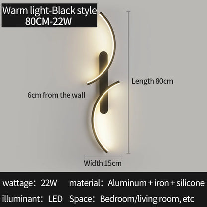 C-Shape LED Wall Sconce