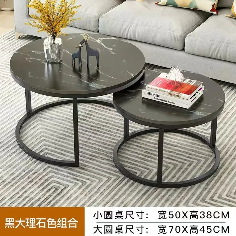 Light Luxury Round Nesting Tables
