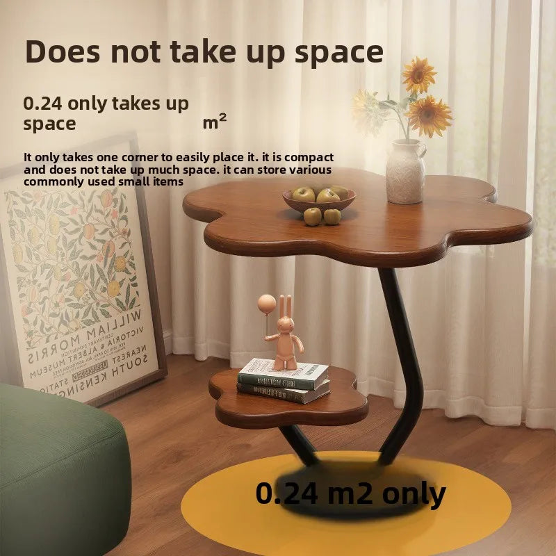 Cream Minimalist Side Table