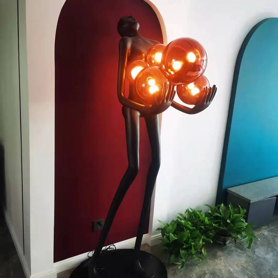 Nordic Humanoid Floor Lamp
