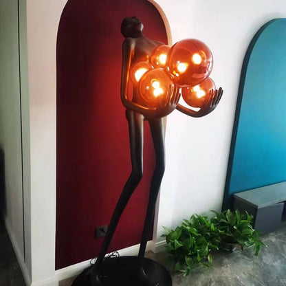 Nordic Humanoid Floor Lamp