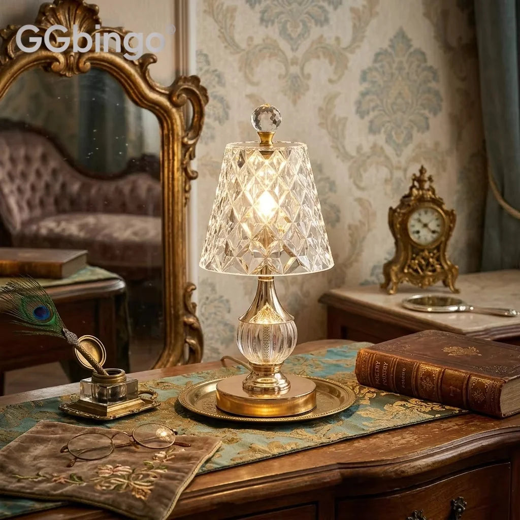 Luxury Crystal LED Table Lamp