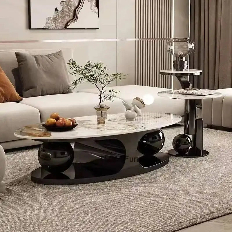Nordic Luxury Oval Side Table