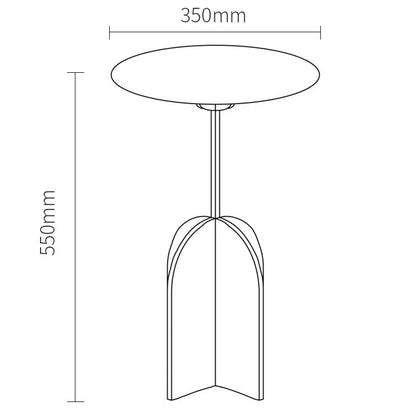 Italian Antique Metal Side Table