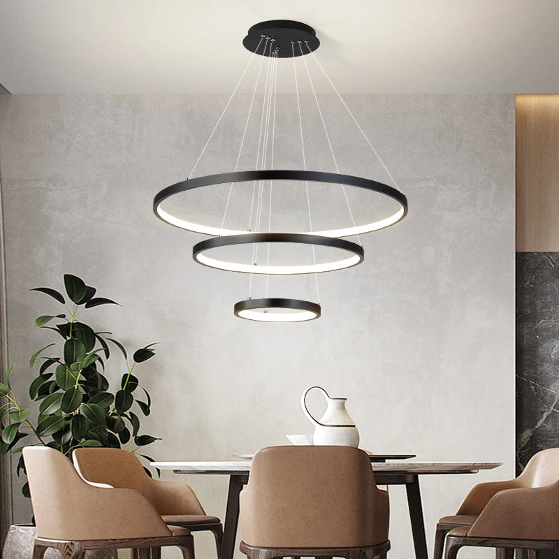Modern LED Iron Chandelier