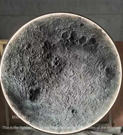 3D Moon Relief Wall Lamp