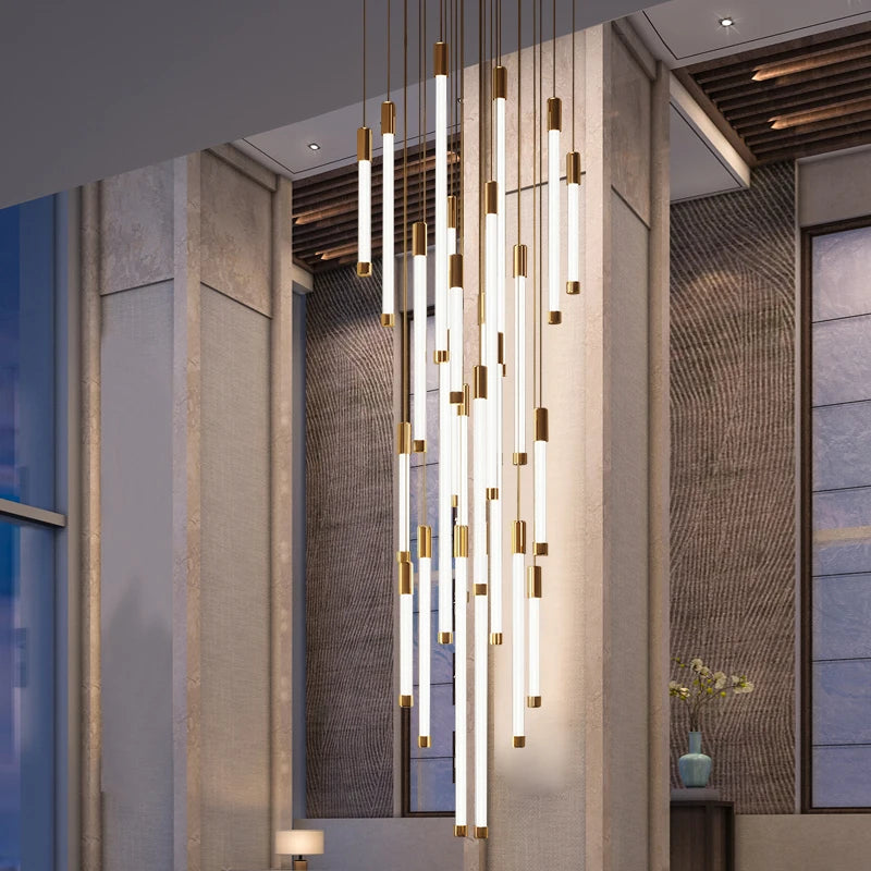 Modern Staircase LED Chandelier
