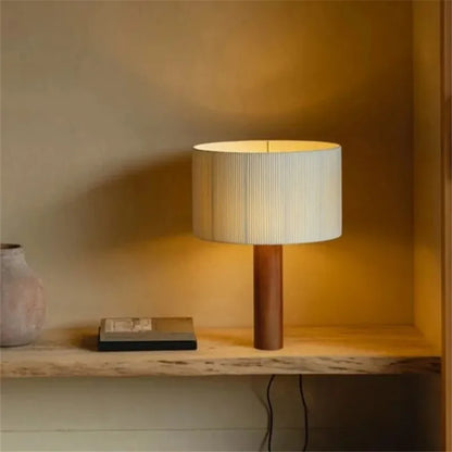 Wabi-Sabi Solid Wood Table Lamp
