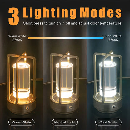 GGbingo Rechargeable LED Cordless Table Lamp