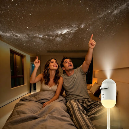 2-in-1 Mini Galaxy Star Projector Night Light
