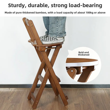 Bamboo Foldable Bar Stool