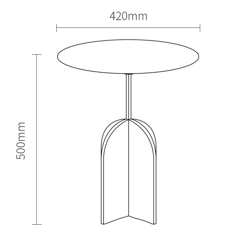 Italian Antique Metal Side Table