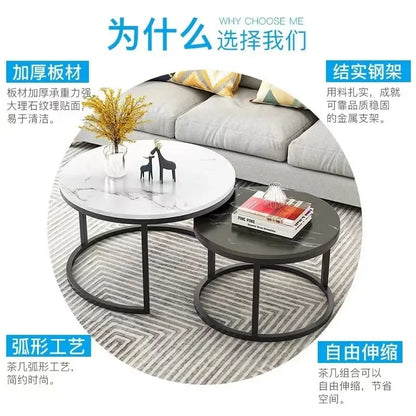 Light Luxury Round Nesting Tables
