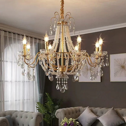 French Luxury Crystal Pendant Light