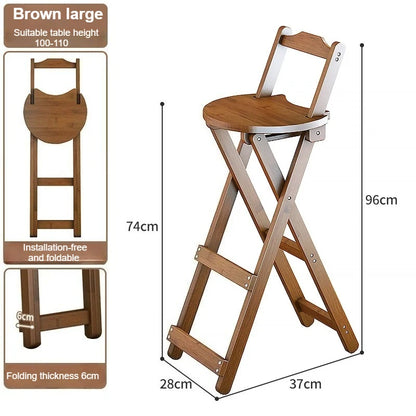Bamboo Foldable Bar Stool