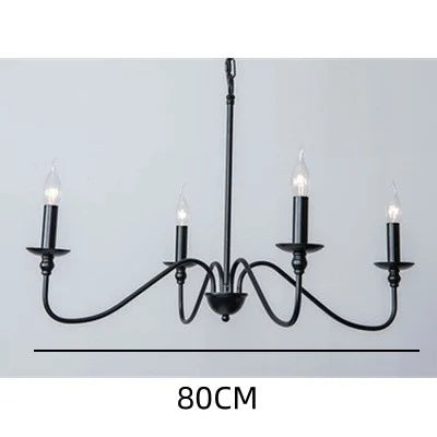 Vintage Black & Gold Chandelier