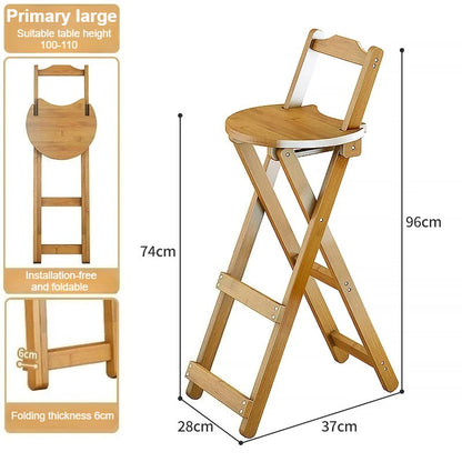 Bamboo Foldable Bar Stool