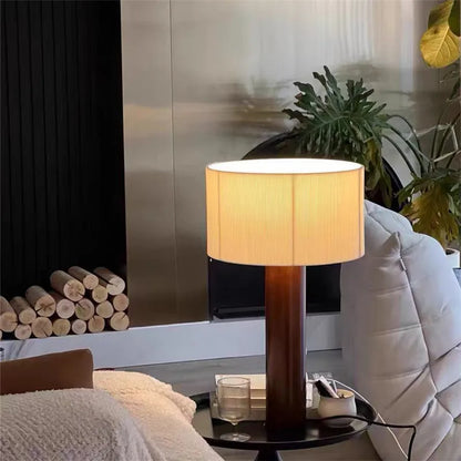 Wabi-Sabi Solid Wood Table Lamp