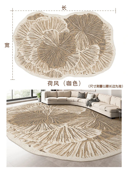 French Luxury Irregular Plush Rug
