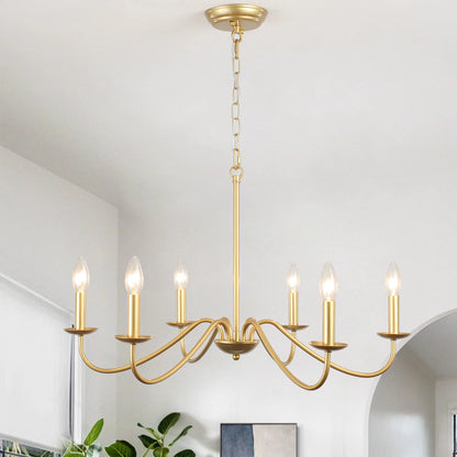 Vintage Black & Gold Chandelier