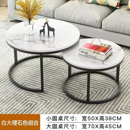 Light Luxury Round Nesting Tables