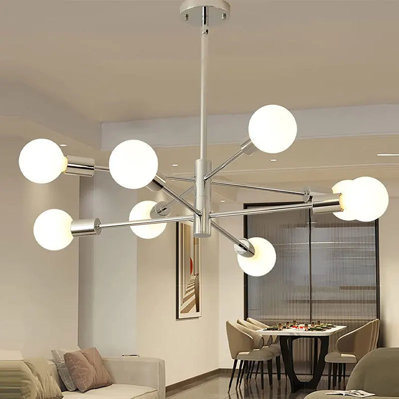 Modern Gold & Black Chandelier