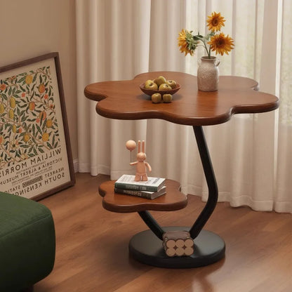 Cream Minimalist Side Table