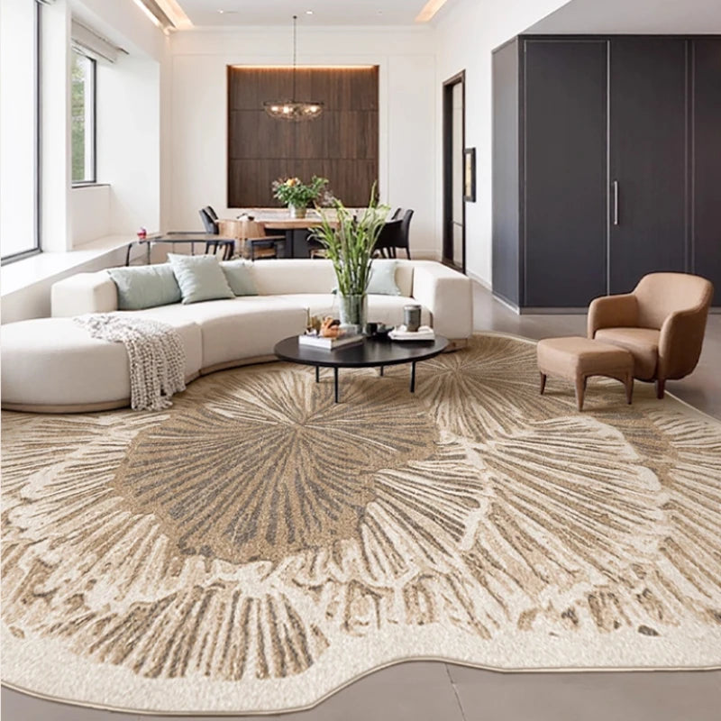 French Luxury Irregular Plush Rug