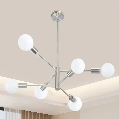 Modern Gold & Black Chandelier