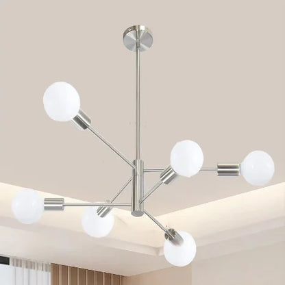 Modern Gold & Black Chandelier