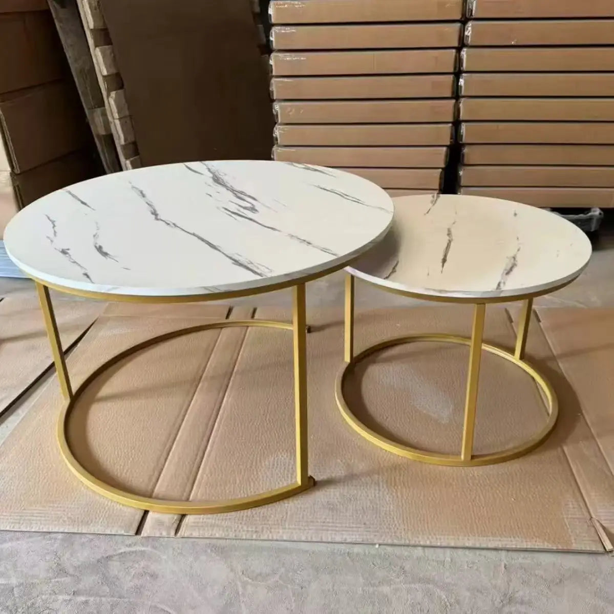 Light Luxury Round Nesting Tables