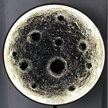 3D Moon Relief Wall Lamp