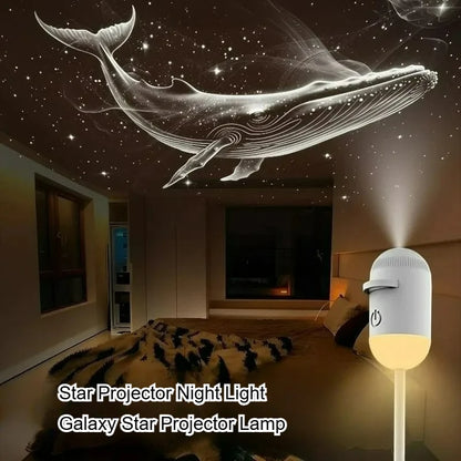 2-in-1 Mini Galaxy Star Projector Night Light