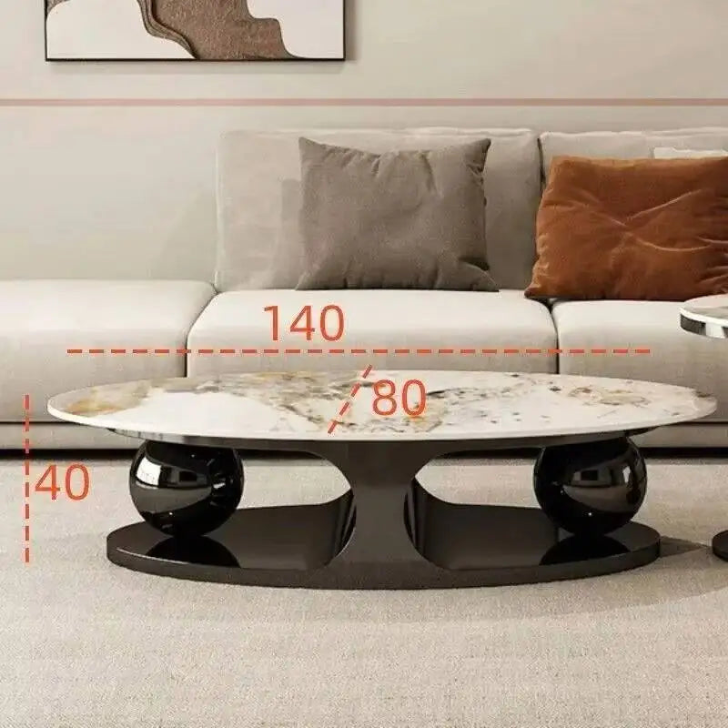 Nordic Luxury Oval Side Table